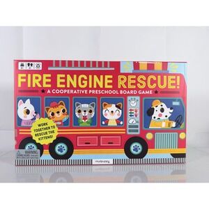 Mudpuppy FIRE ENGINE RESCUE! Cooperative Board Game  Age 4+ RESCUE THE KITTENS!!